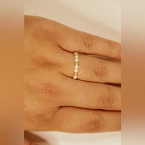 Size 7-10 Beaded Rings Made with Enamel Beads
